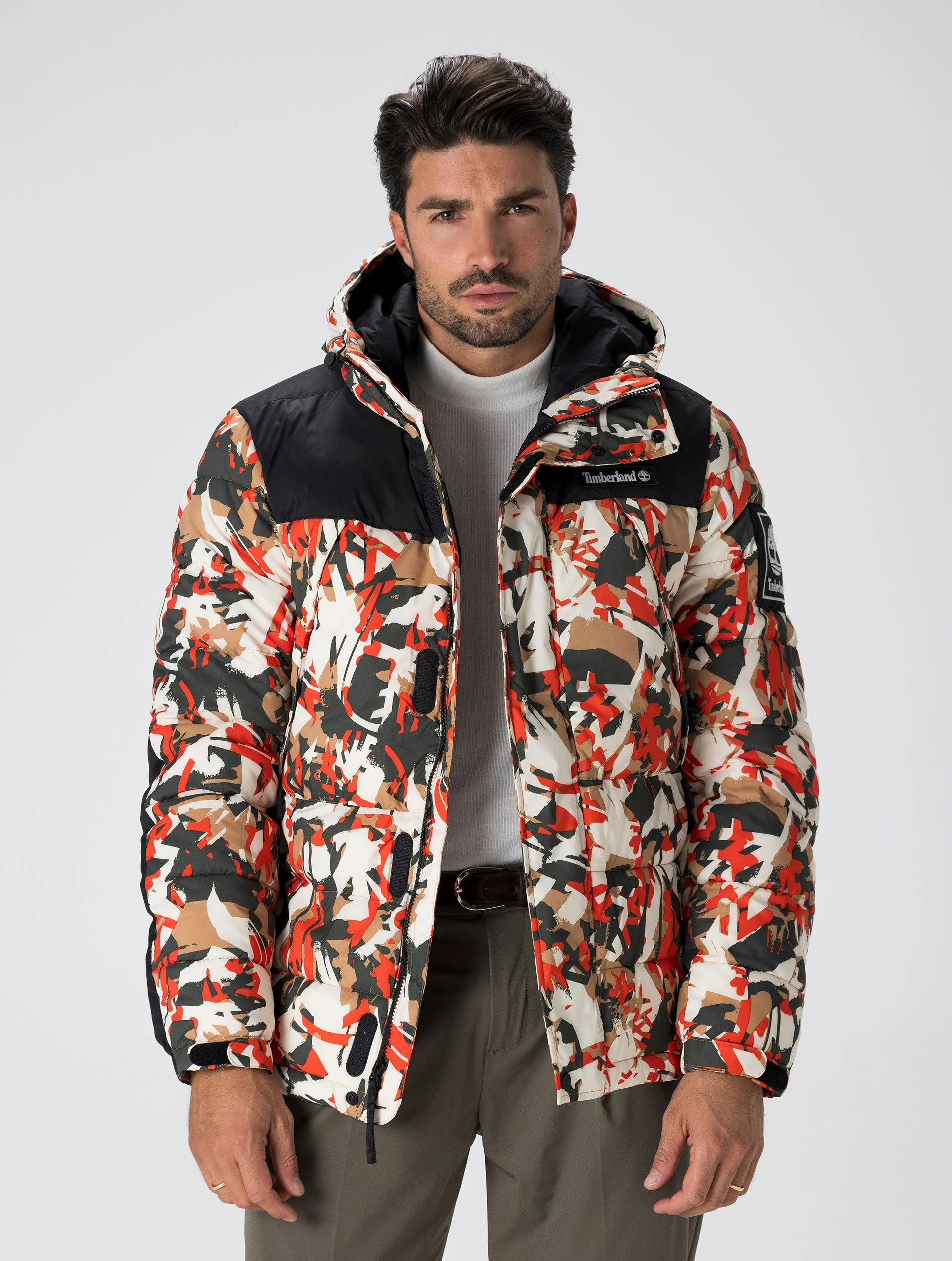 O-A PUFFER JACKET IN CAMOUFLAGE