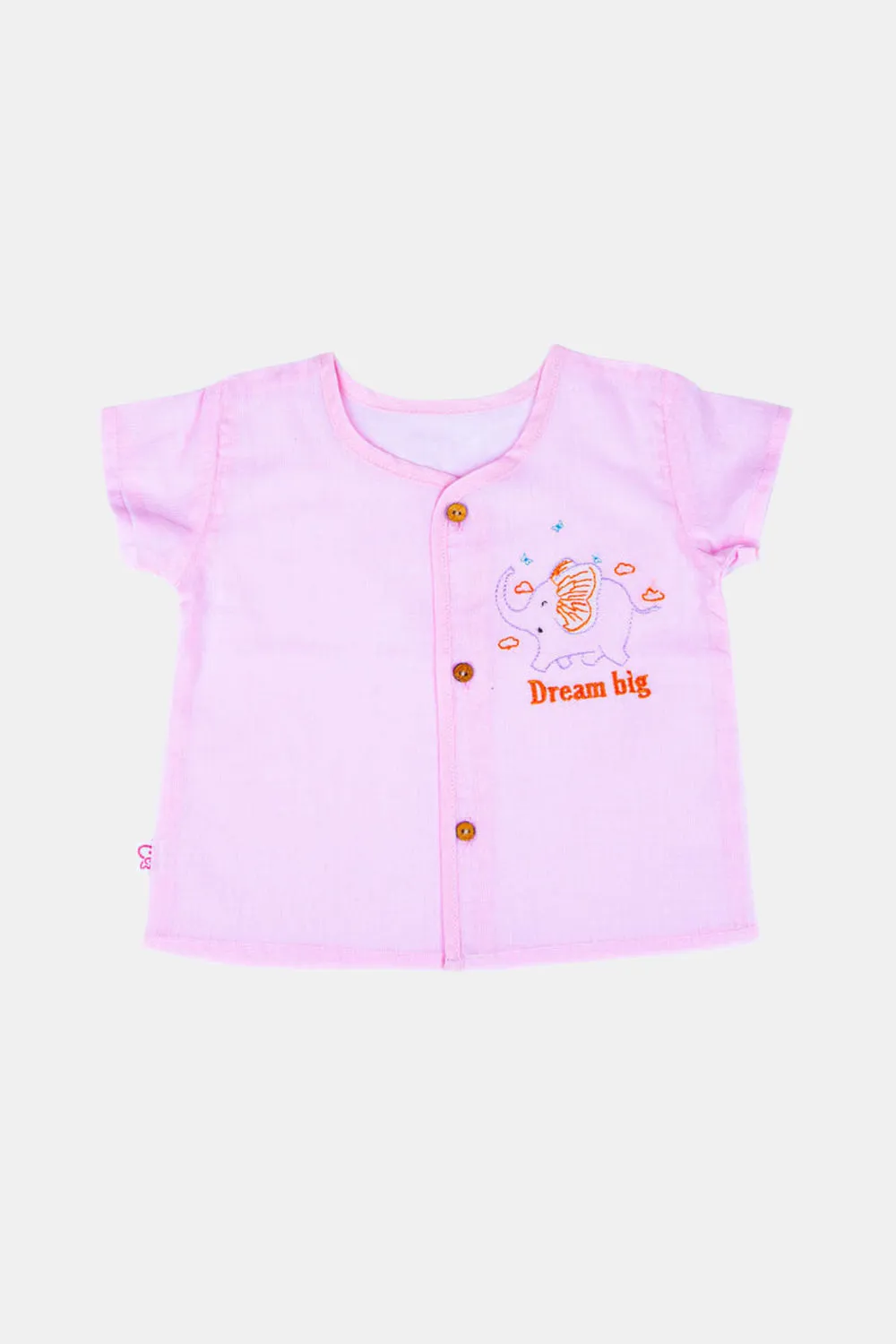 Oh Baby Dream Big Front Button Vest-half Sleeve - HV01