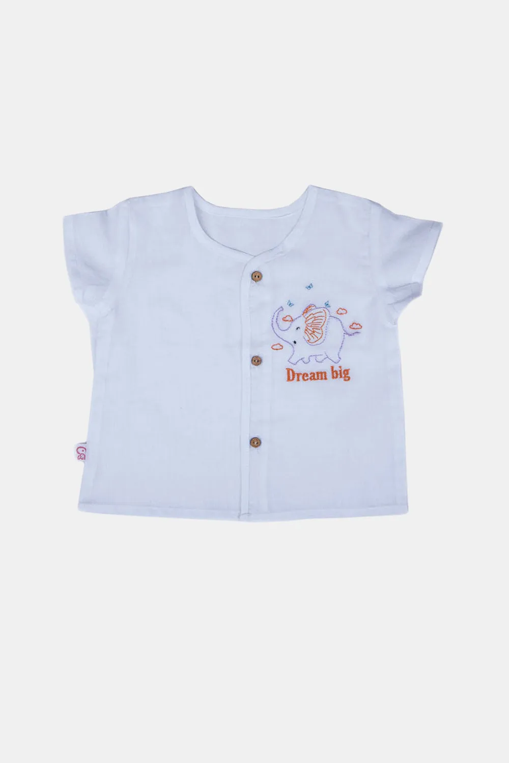 Oh Baby Dream Big Front Button Vest-half Sleeve - HV01