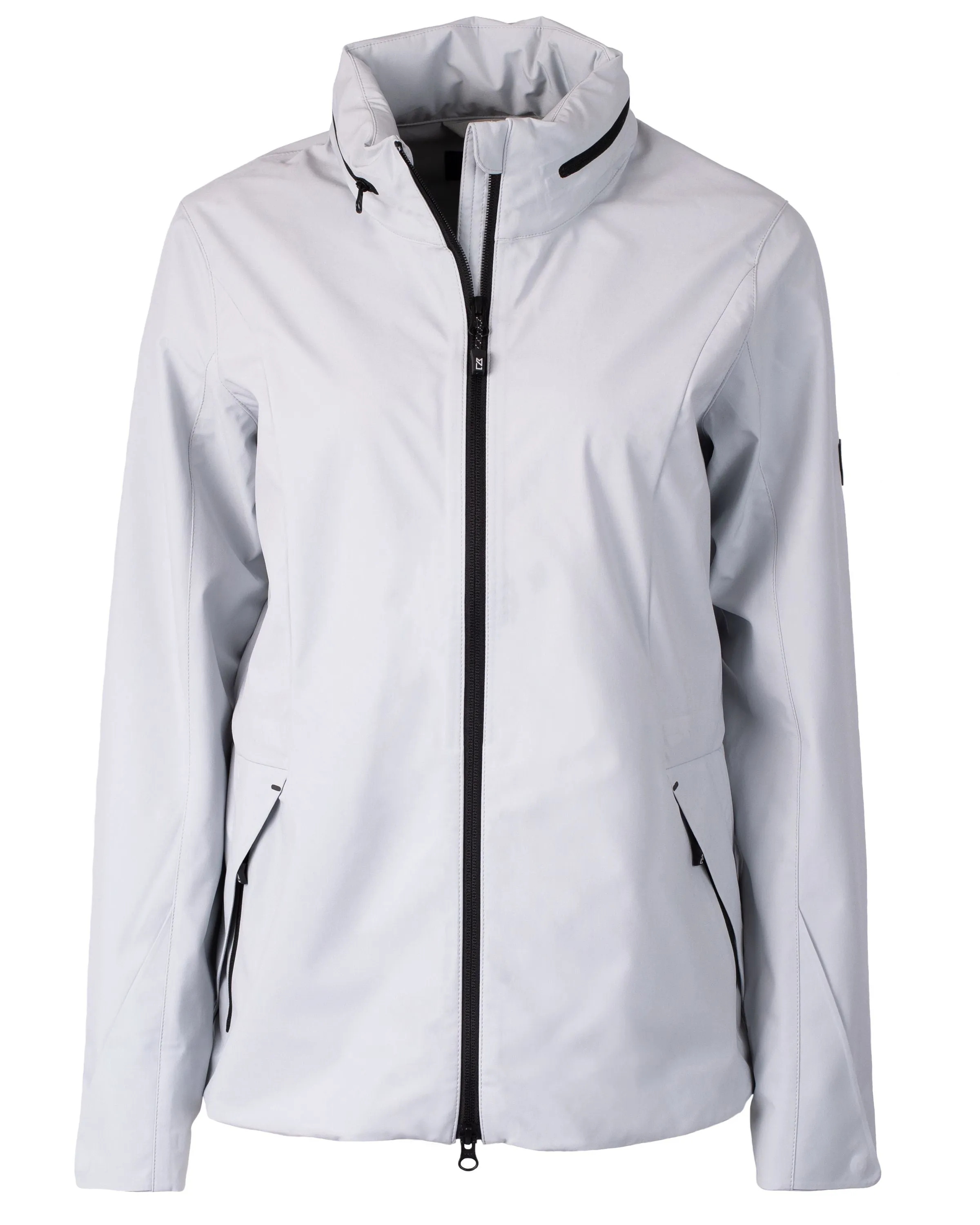 OUTLET-Cutter & Buck Vapor Water Repellent Stretch Ladies Full Zip Rain Jacket