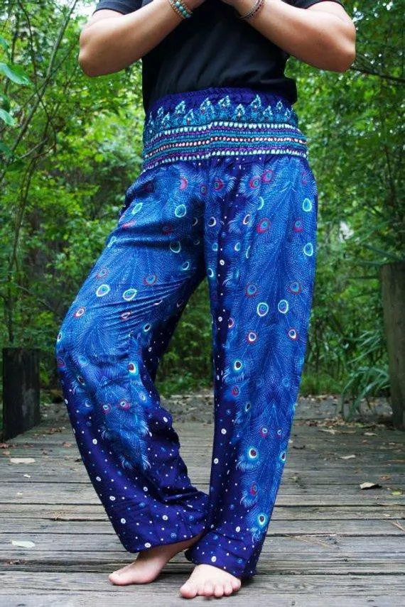 PEACOCK Women Boho Pants Hippie Pants Yoga Pants