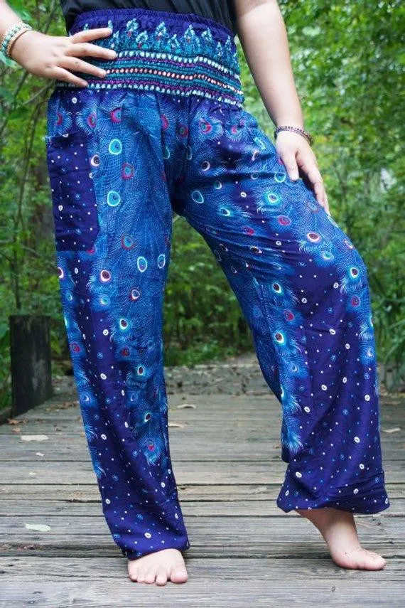 PEACOCK Women Boho Pants Hippie Pants Yoga Pants