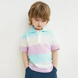 Polo Shirt  for boys Short Sleeve Striped  cotton shirt for baby boys