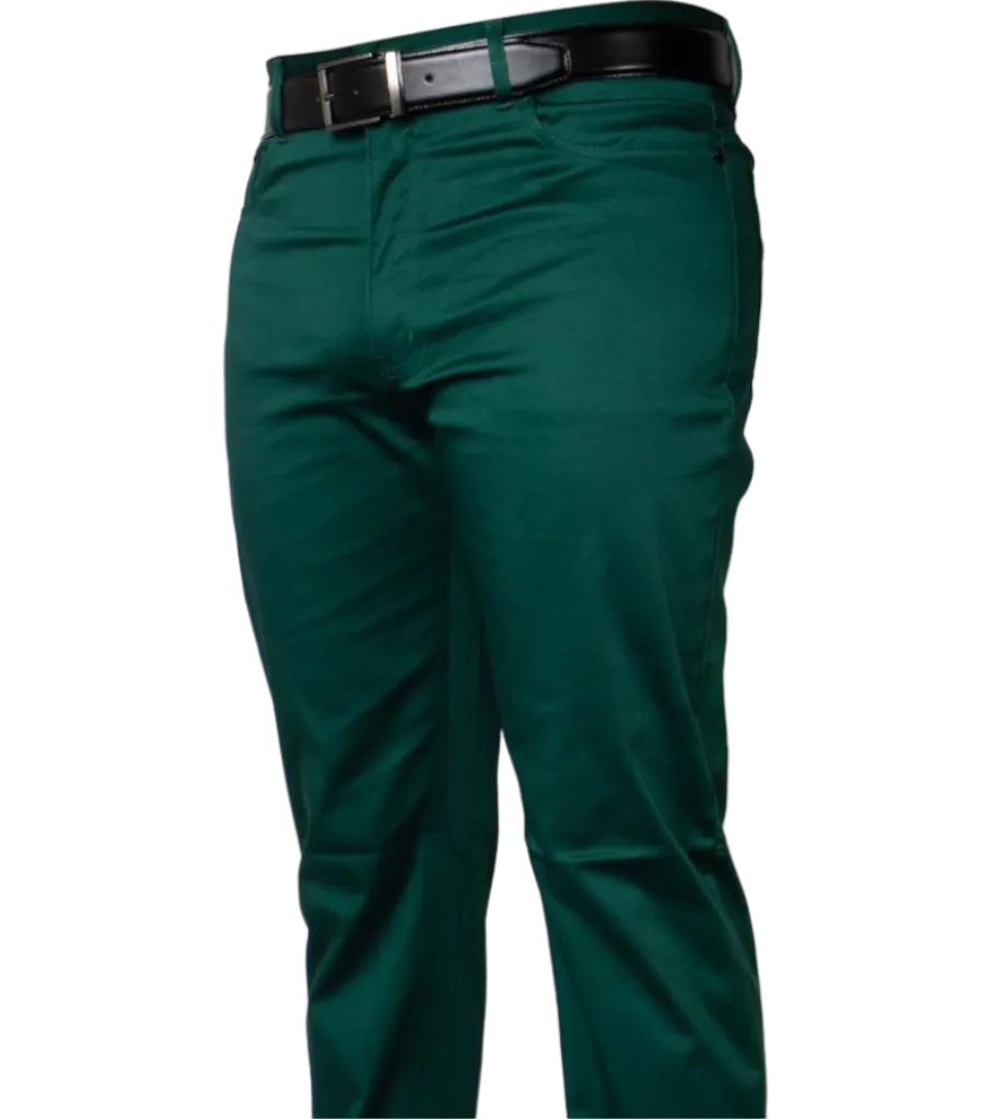 Prestige Green Men's Jeans Classic Fit Stretch Material