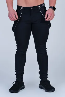 ROMEY DOUBLE BLACK NO-RIPS JEAN