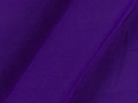 Royal Purple Plain Butter Crepe Fabric (Wholesale)