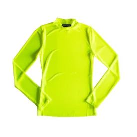 Runner Island Neon Yellow Run to Swim Mesh Long Sleeve