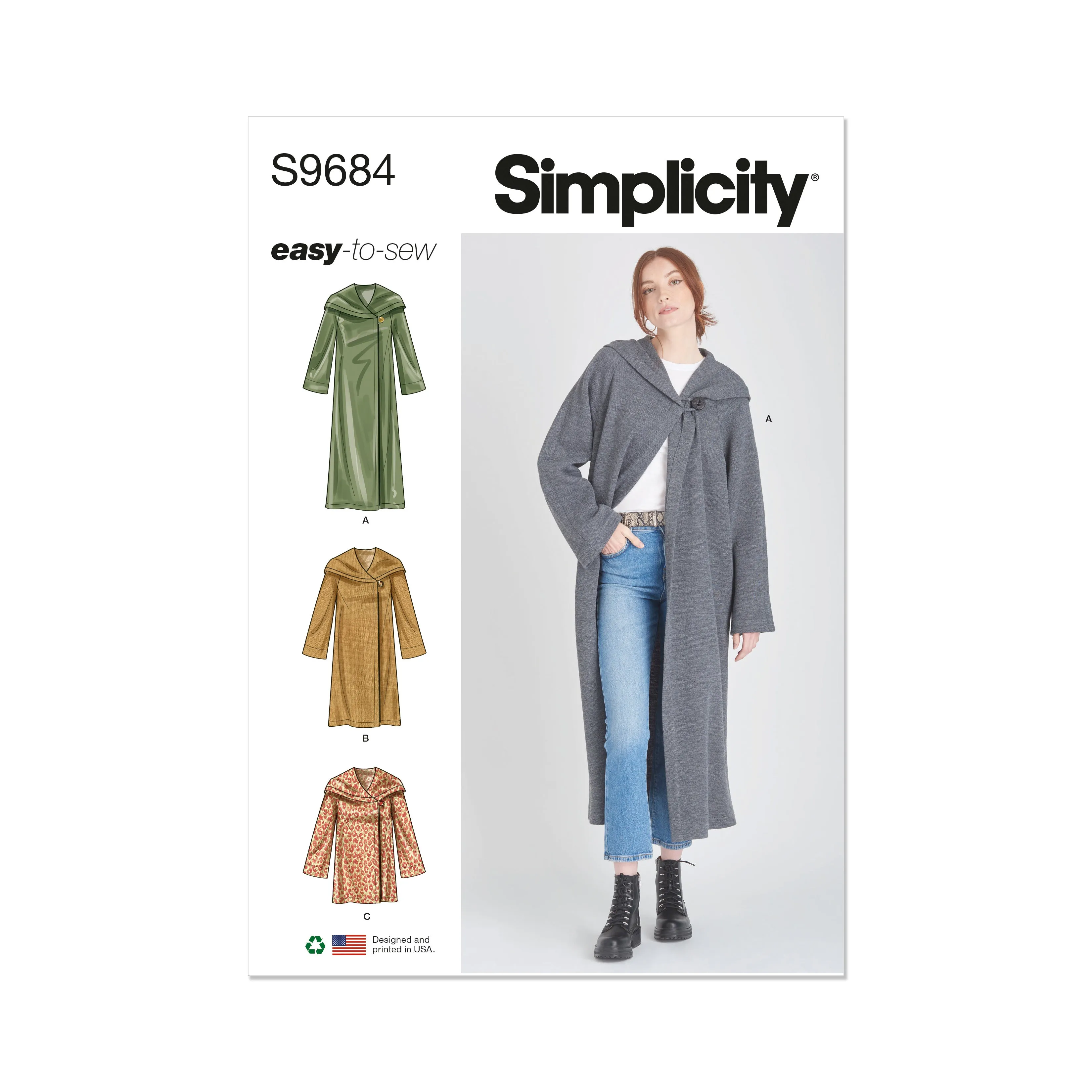 Simplicity Pattern SS9684 Misses Jacket/Coat