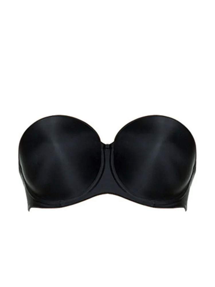 Smoothing Moulded Strapless Bra - Black