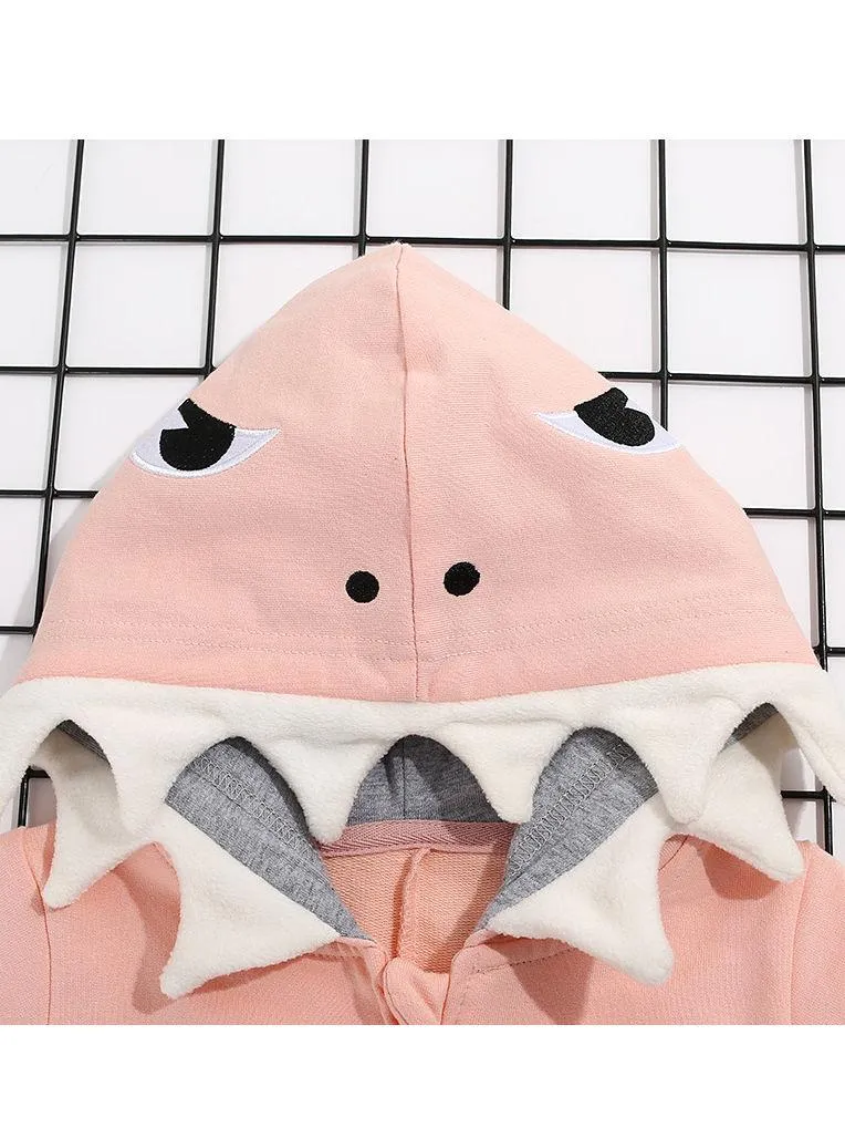 Stylish Shark Hooded Jacket with Pockets