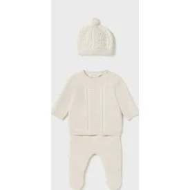 Tan Cable Knit Set