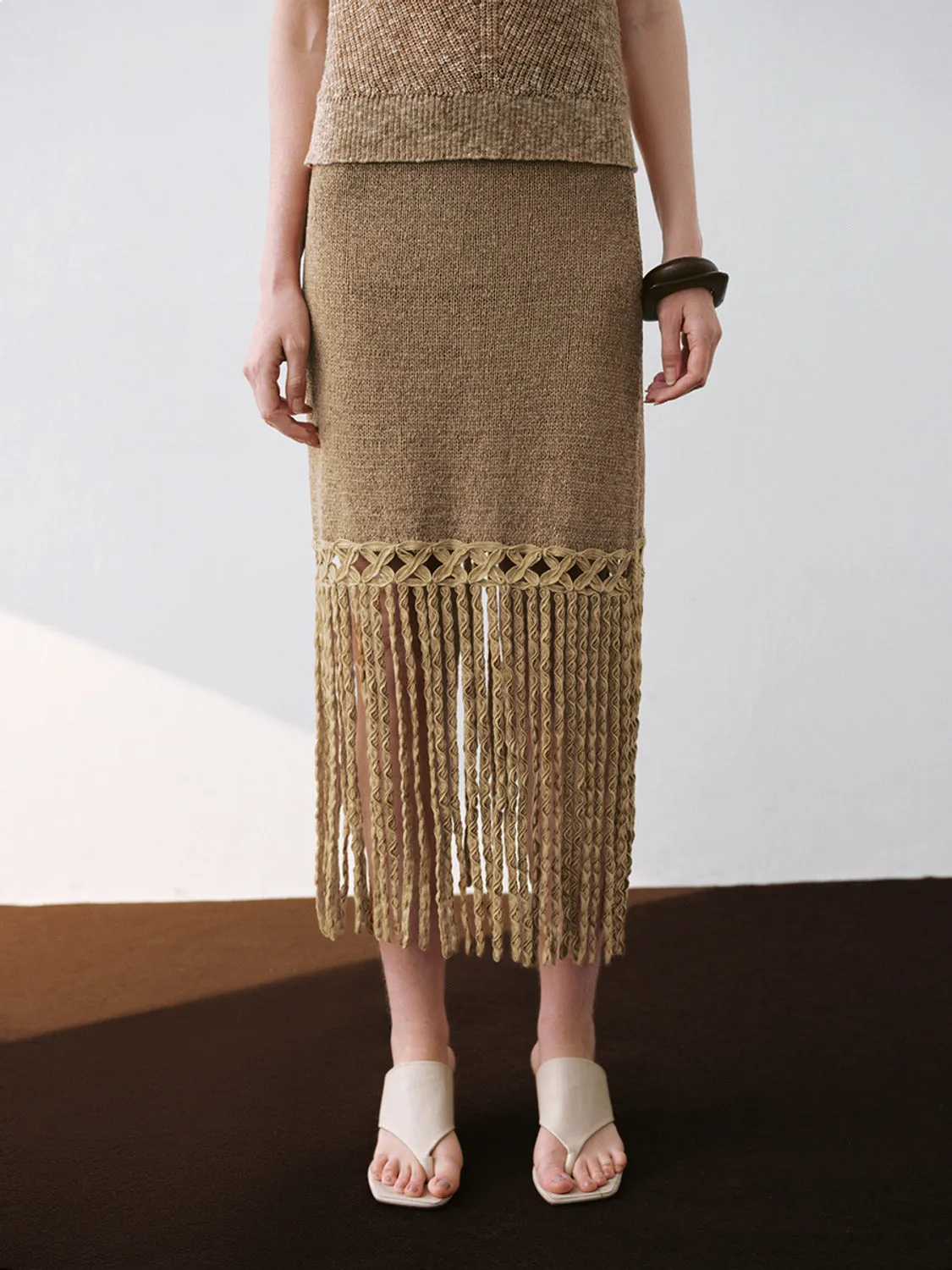 Tassel Knitted Skirts