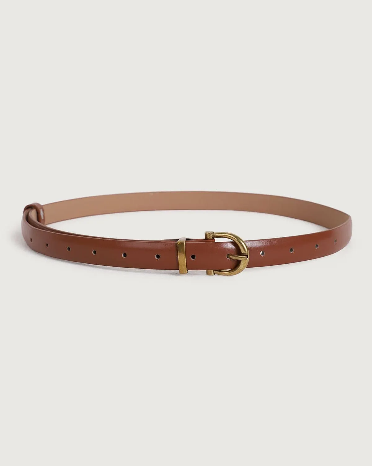 The Horseshoe Gold Buckle Belt