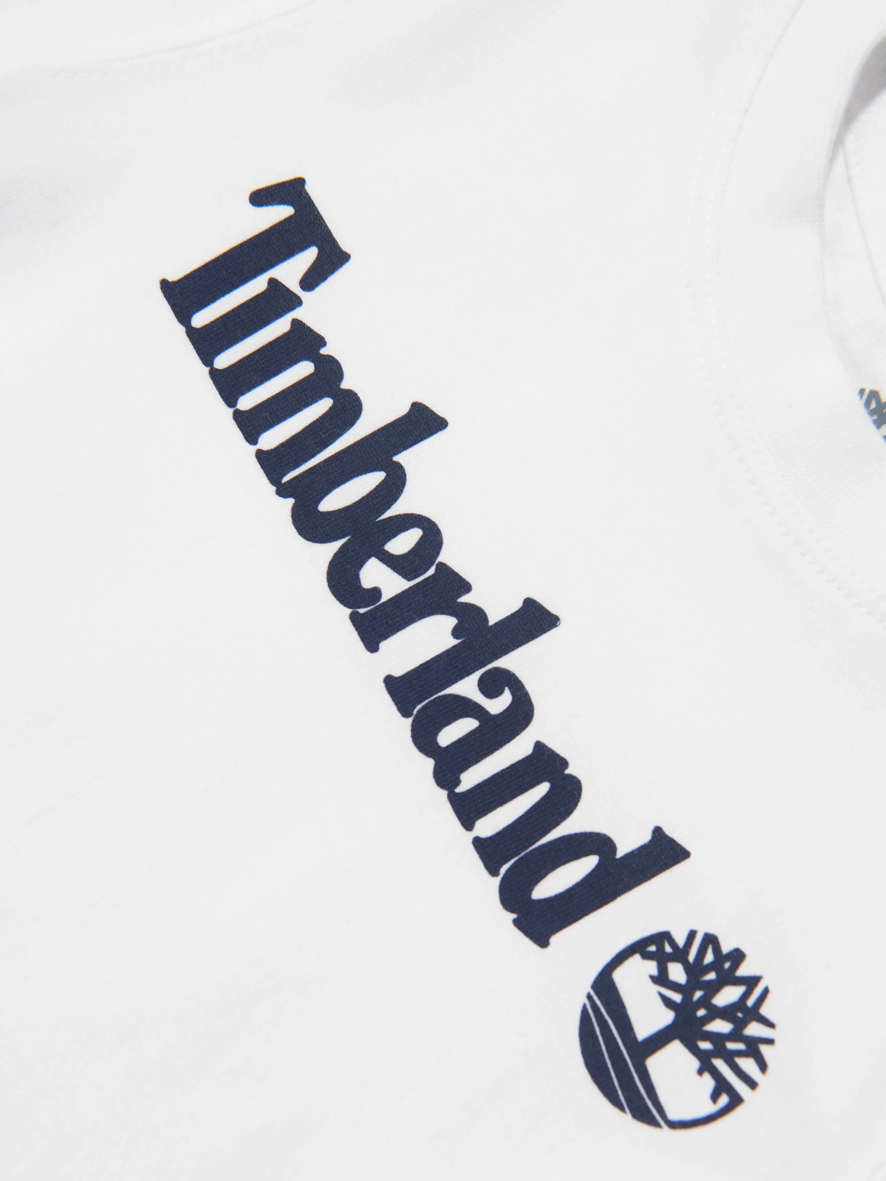 Timberland Baby Boys Organic Cotton T-Shirt in White