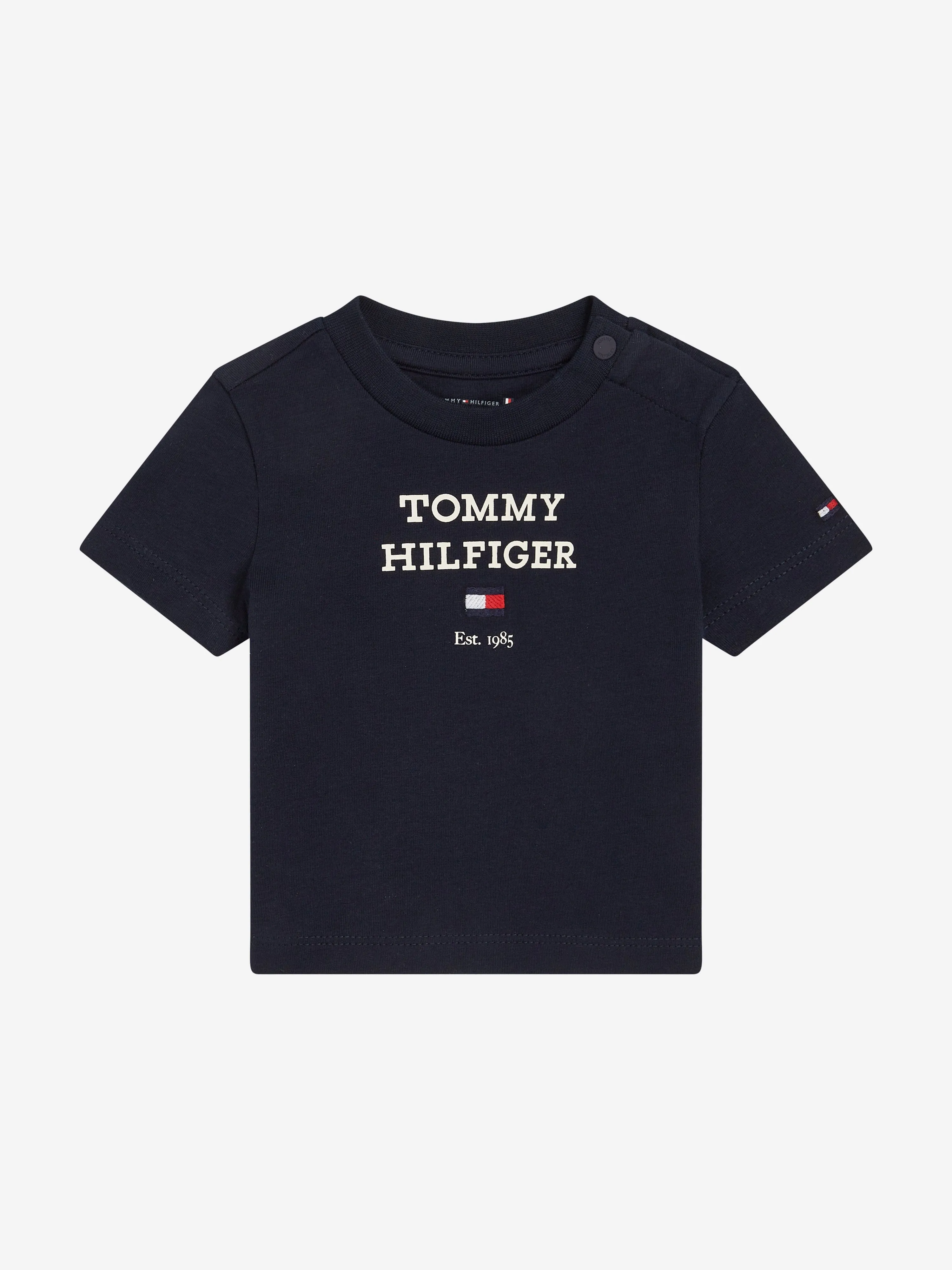 Tommy Hilfiger Baby Logo T-Shirt in Navy