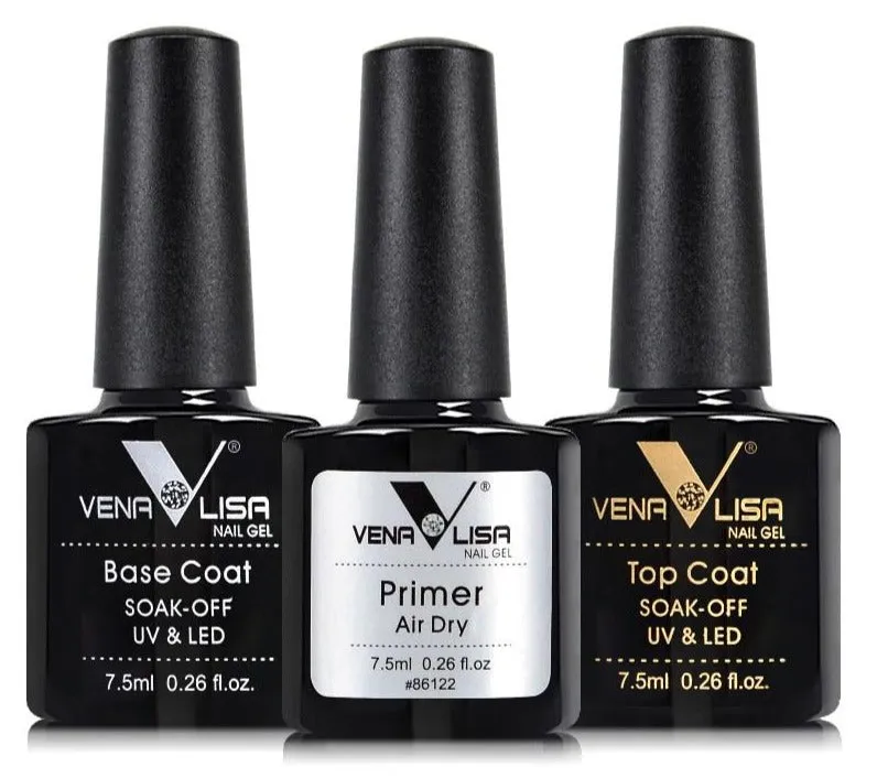 Venalisa Gel Top Coats and Base Coats - Matte, Tempered, Long Wear