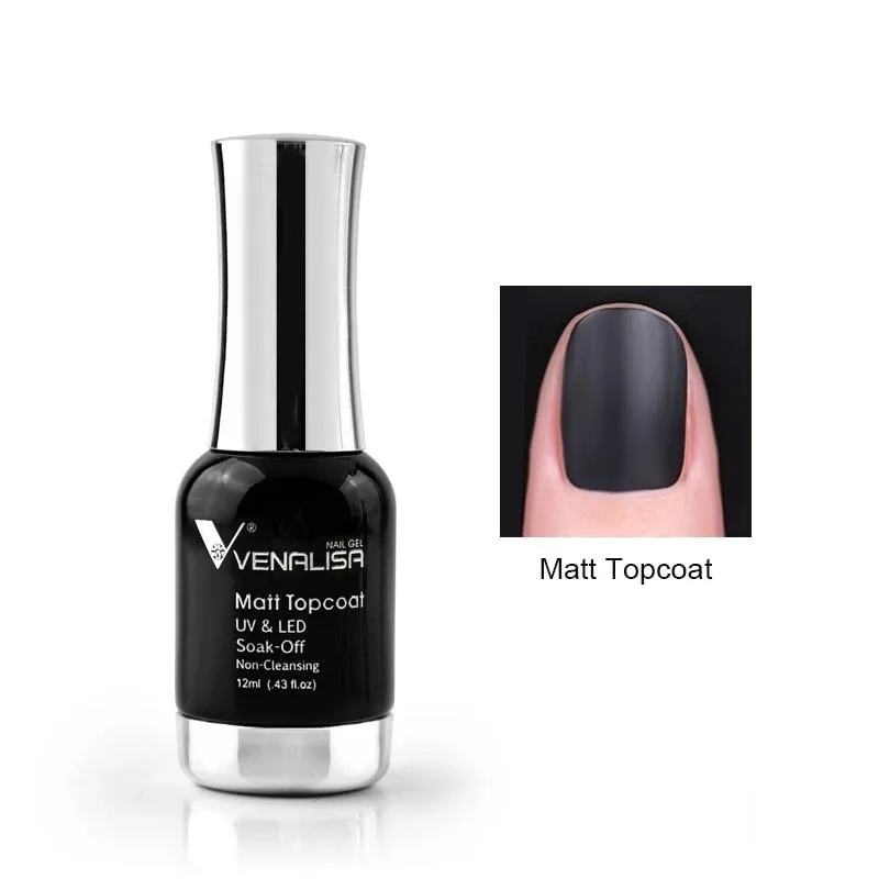 Venalisa Gel Top Coats and Base Coats - Matte, Tempered, Long Wear