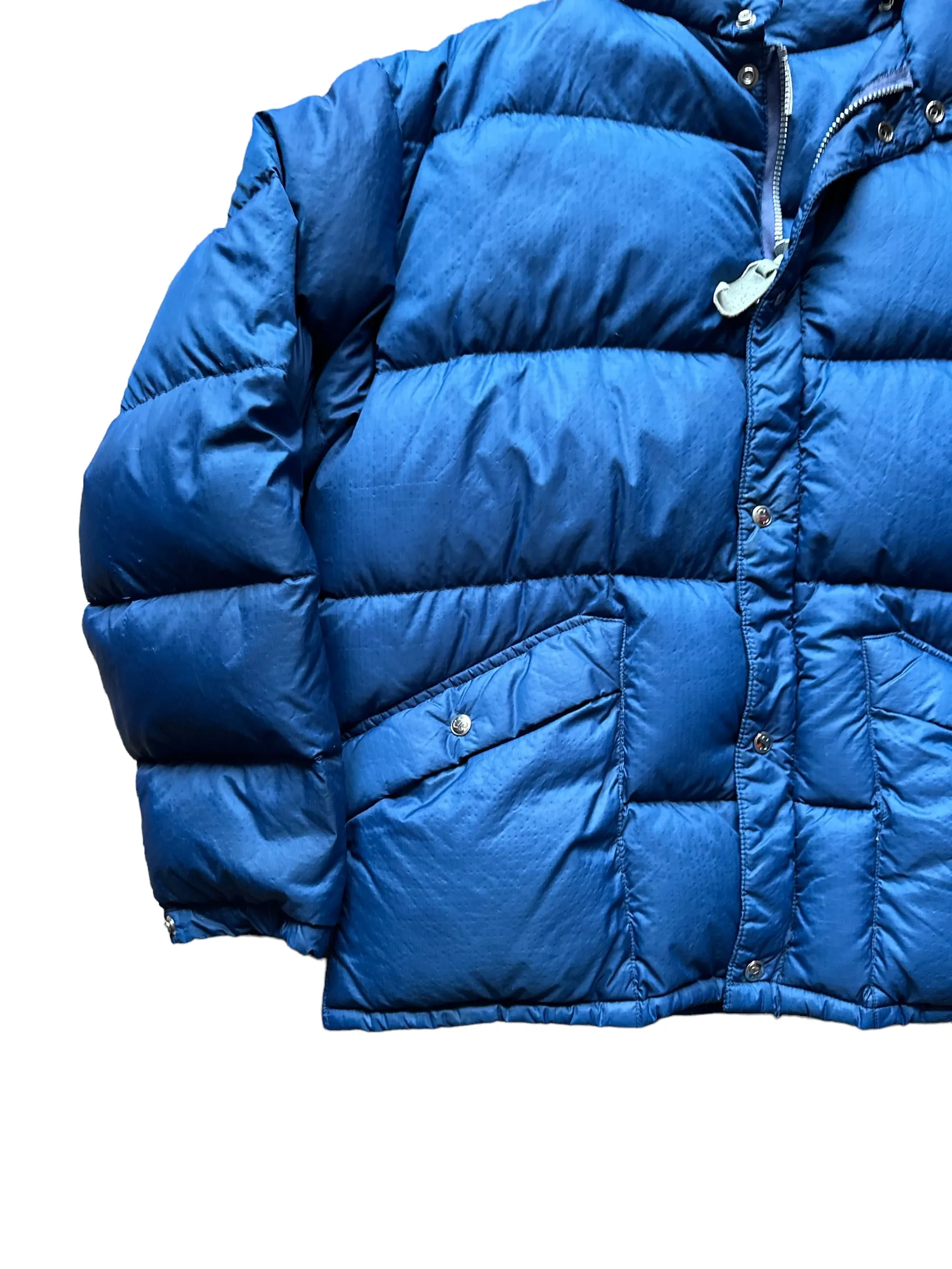 Vintage Sprung Blue Goose Down Puffer Jacket SZ XL | Vintage Puffer Jacket Seattle | Barn Owl Vintage Seattle