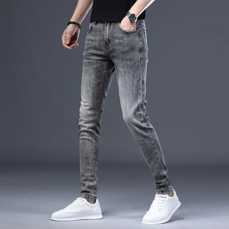 West Louis™ Skinny Stretch Leisure Denim Pants