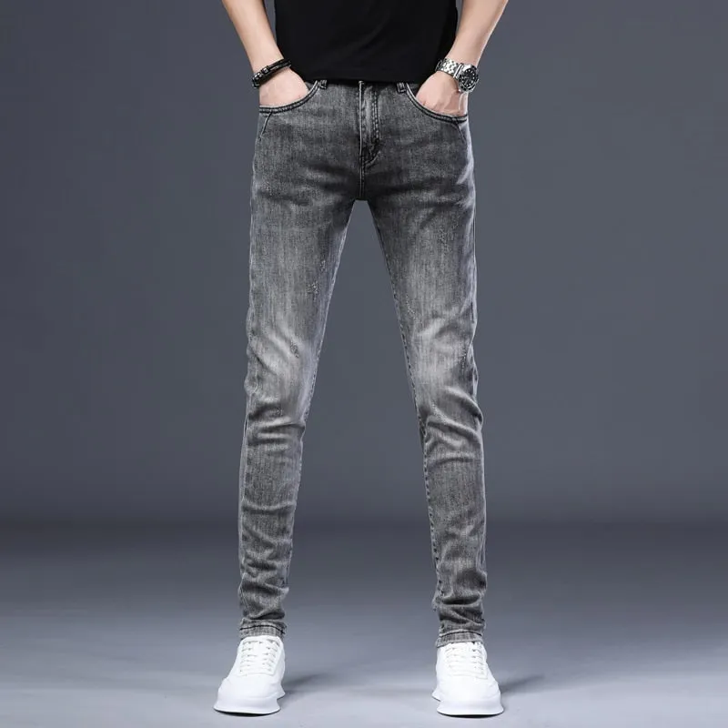 West Louis™ Skinny Stretch Leisure Denim Pants