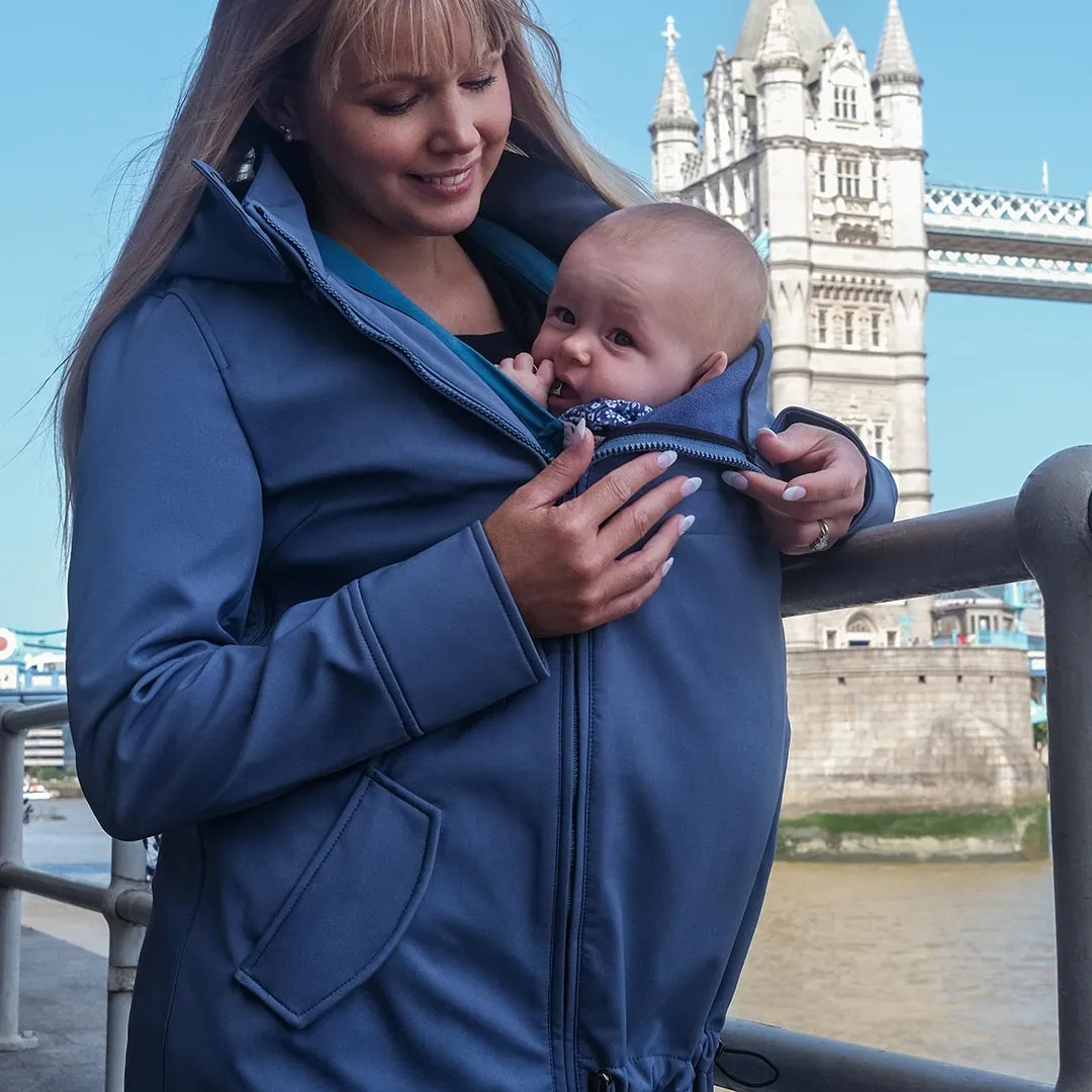 Wombat & Co WOMBAT SHELL 4-in-1 Babywearing Jacket - Light Blue