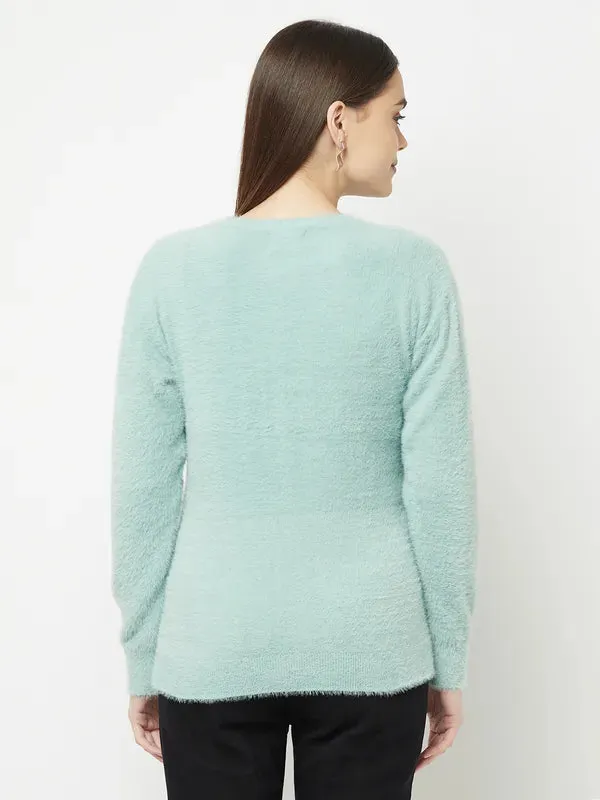 Women Mint Sweaters