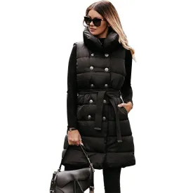 Womens Coats,  Parka Style Sleeveless Down Jacket